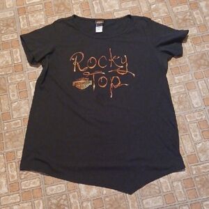Harley-Davidson Black Rocky Top T-Shirt Pigeon Forge, TN Size Large
